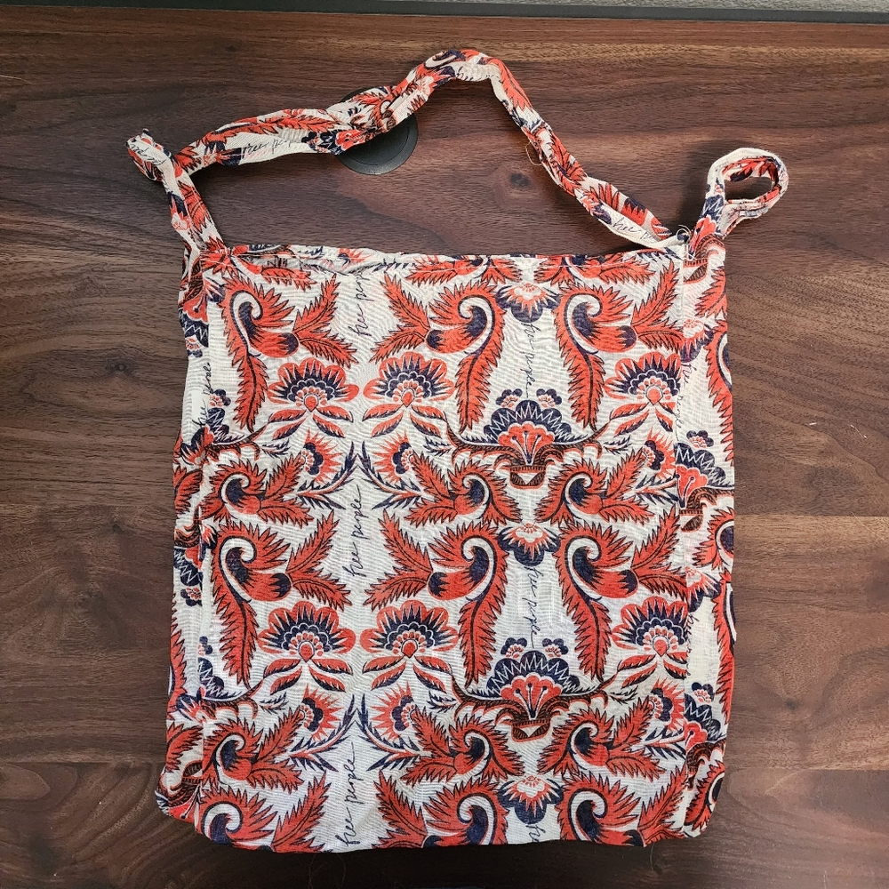 Free People Boho Floral Crossbody Market Bag